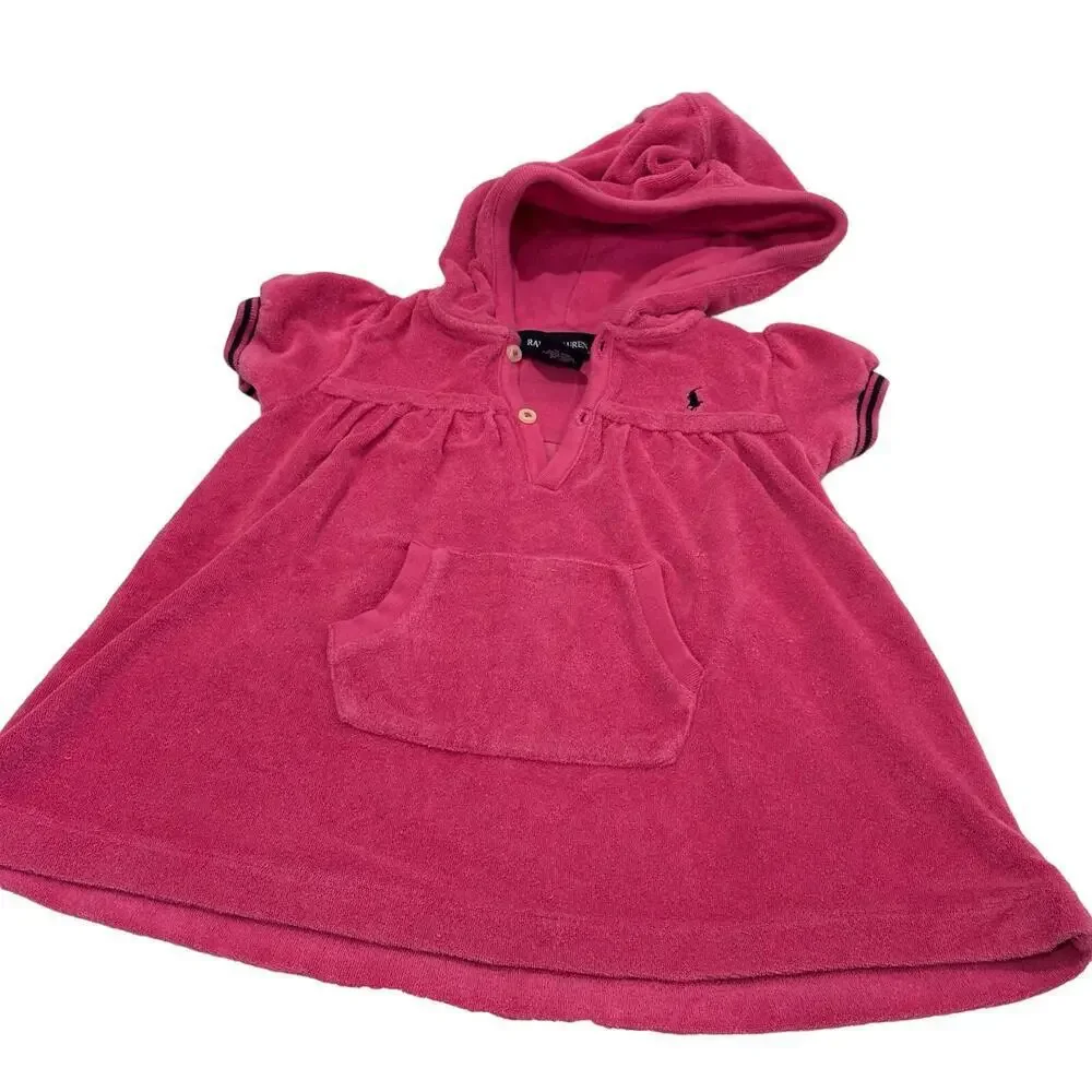 Ralph Lauren Pink Terry Cloth Cover-up size 12 m Baby Girl Cover up